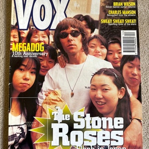 Vintage Vox magazine December 1995 The Stone Roses Ian Brown Brian Wilson Black Grape Pulp The Levellers The Jam