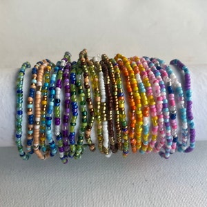 SEED BEAD BRACELETS | Beaded Bracelet Gift | Pack of Beaded Bracelets | Handmade Bracelet Variety Pack