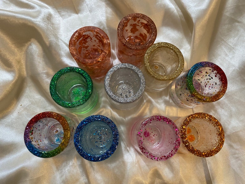 Handmade Resin Shot Glass Custom Shot Glass Birthday Shot Etsy