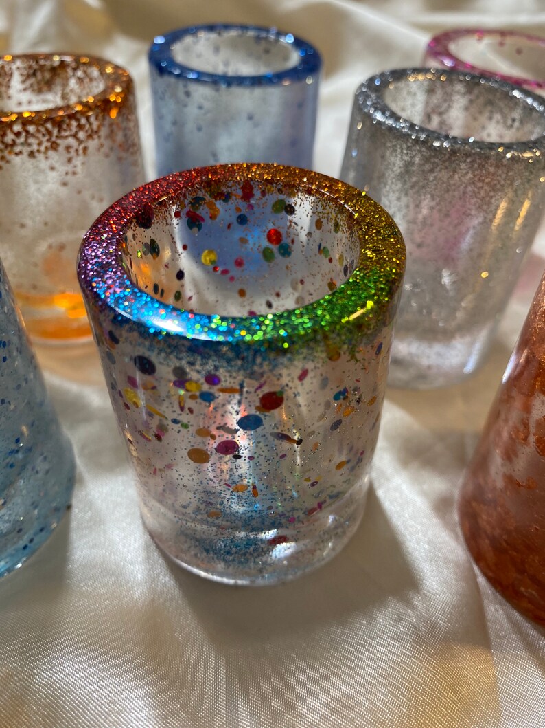 Handmade Resin Shot Glass Custom Shot Glass Birthday Shot Etsy