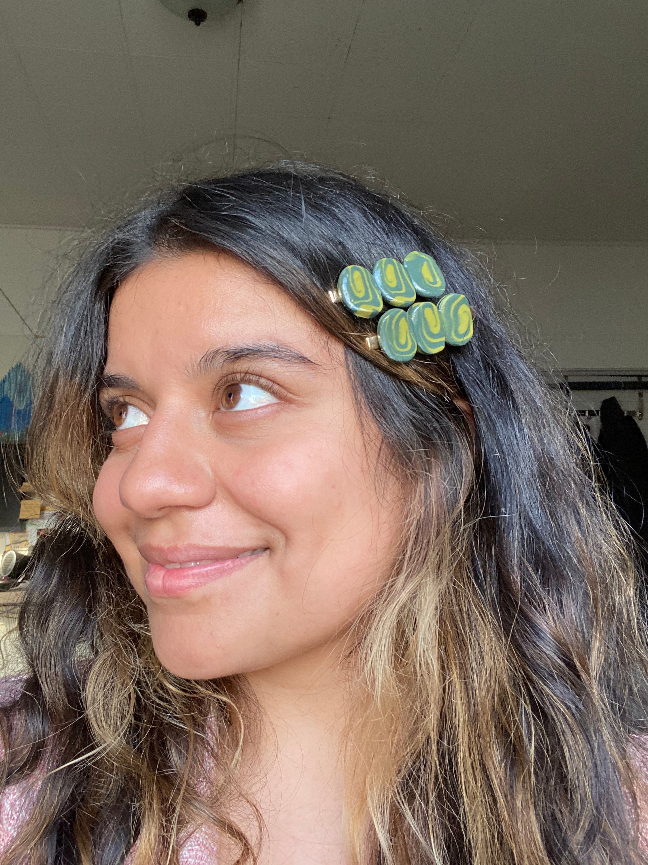 HANDMADE CLAY Hair Clips Cute Handmade Polymer Clay Hair Etsy