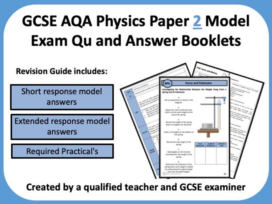AQA GCSE Physics Paper 2 Revision Guides Etsy