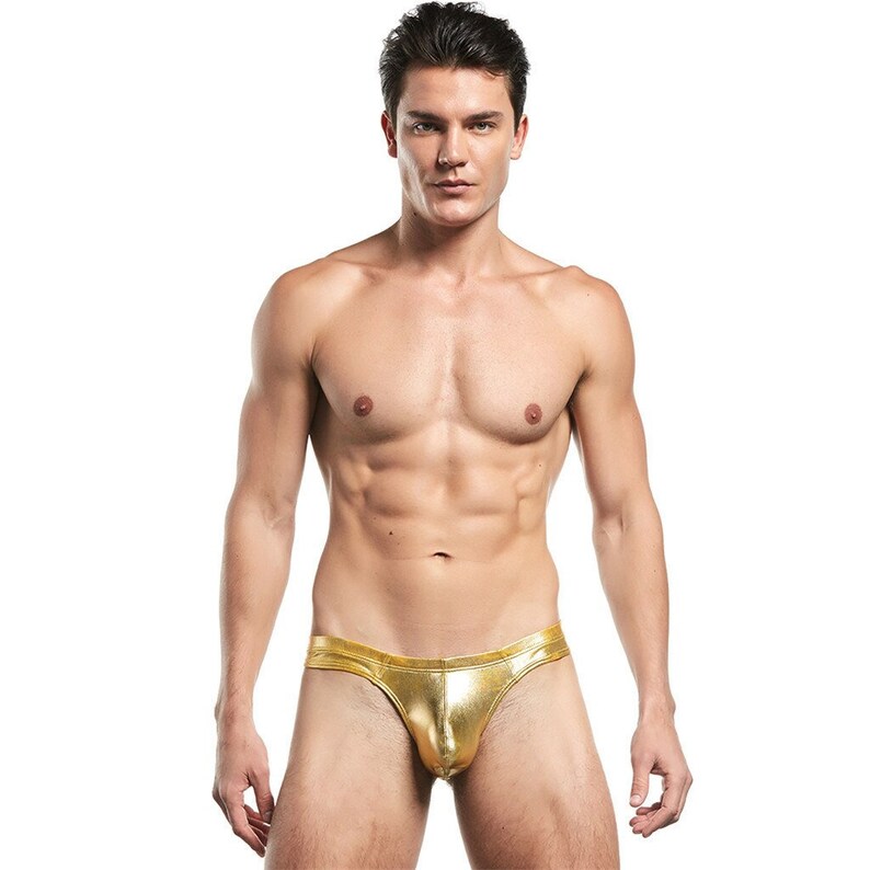 Sexy Men's Thong Gold Shiny Bikini Sexy Silver | Etsy