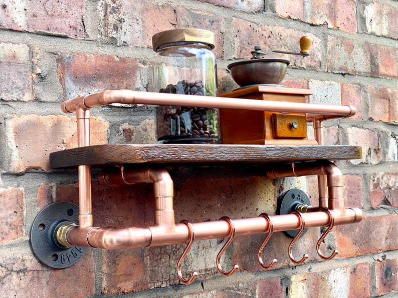 Copper Pipe Industrial Shelving Shelves for Bathroom Etsy Australia