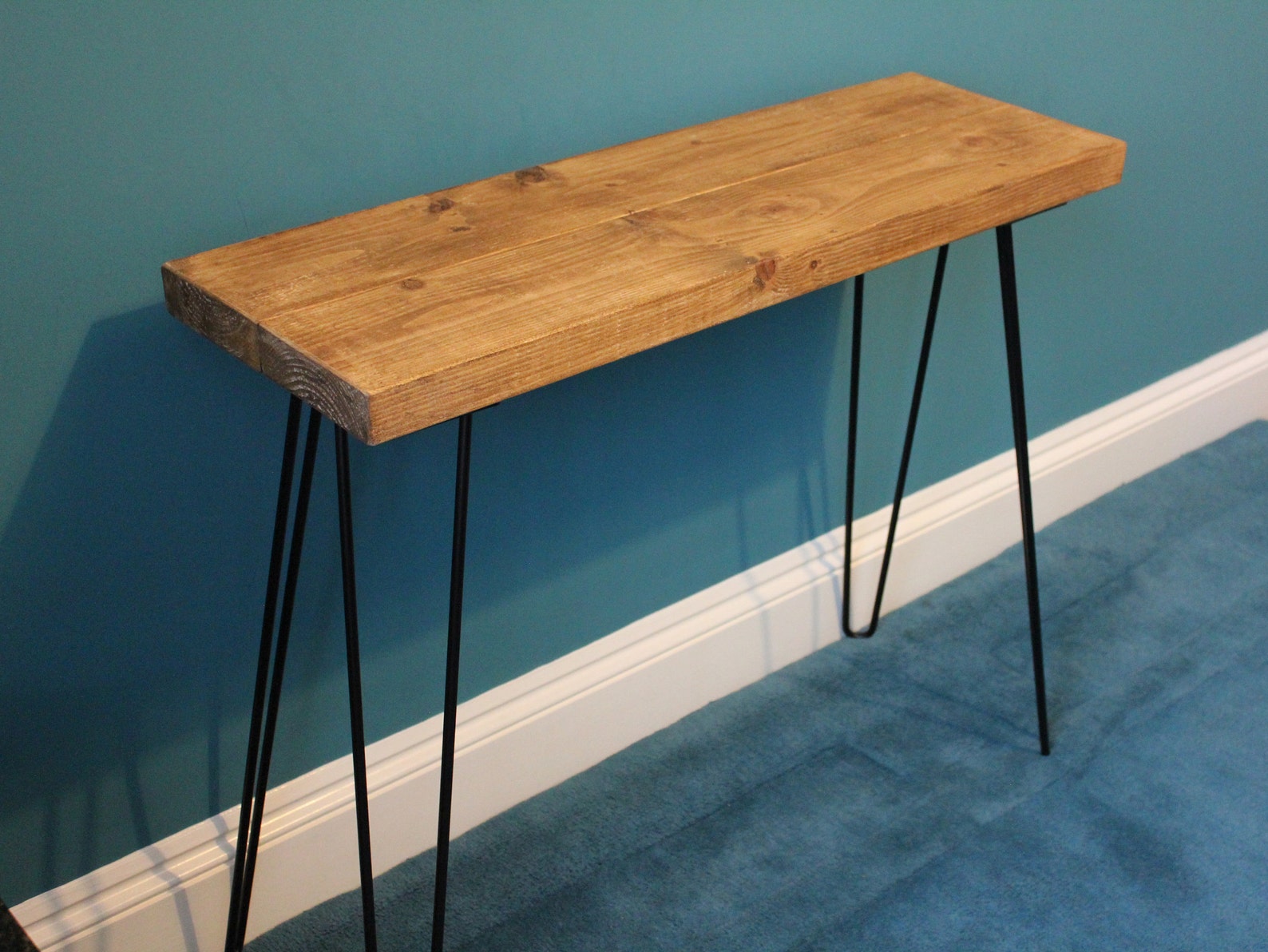 Console Table Hairpin Console Table Radiator Table Rustic Etsy UK