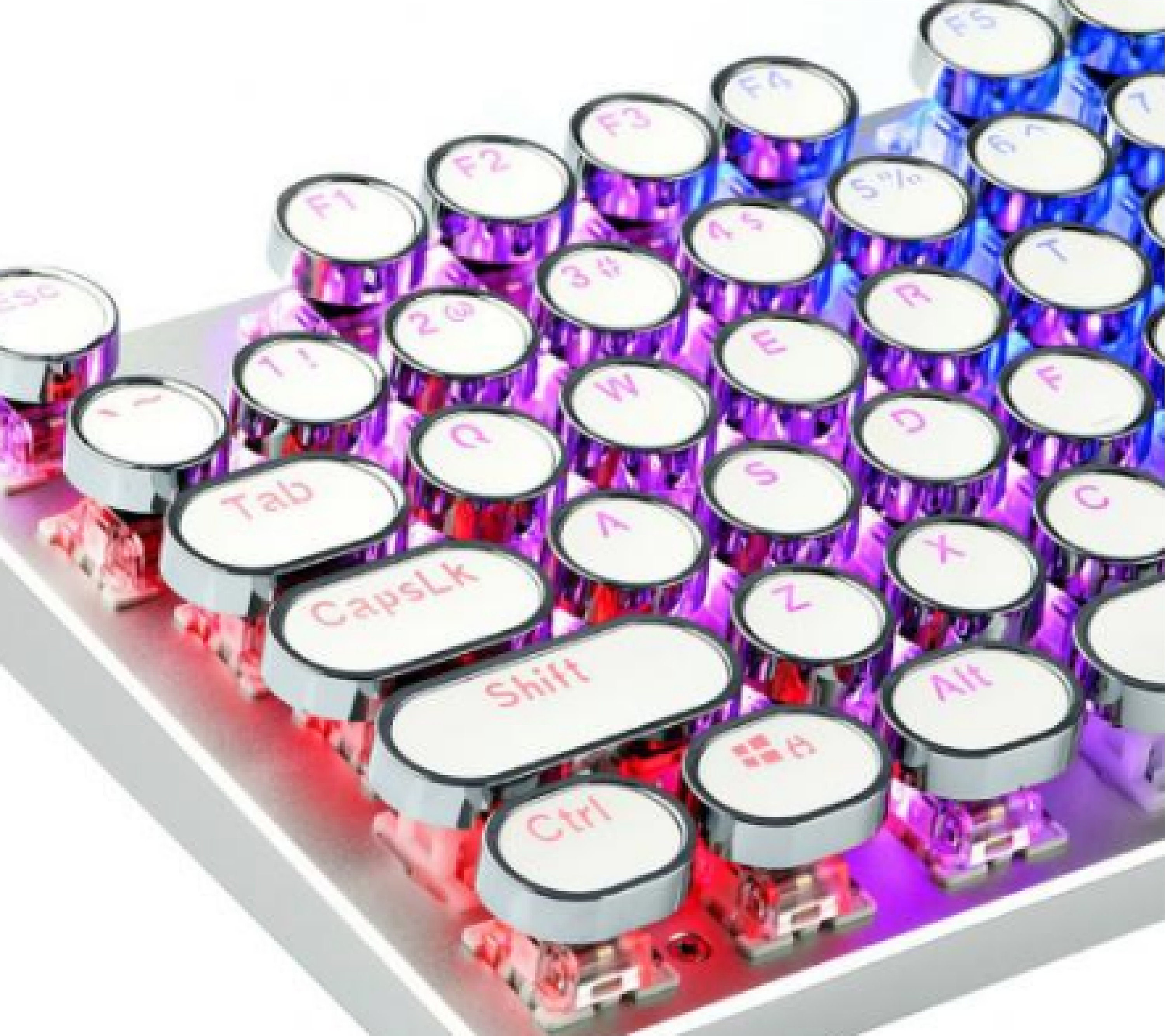 104Pcs Universal Round Keycaps für MX Mechanical Keyboard Etsy