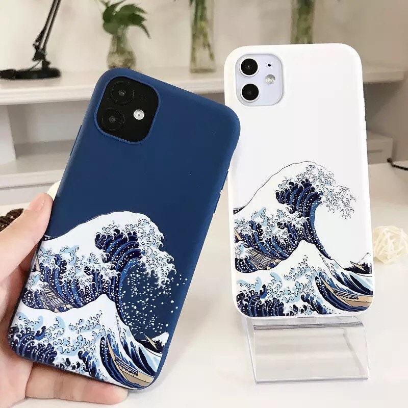 Japanese Wave Phone Case Kanagawa Great Wave Cover fit for Etsy