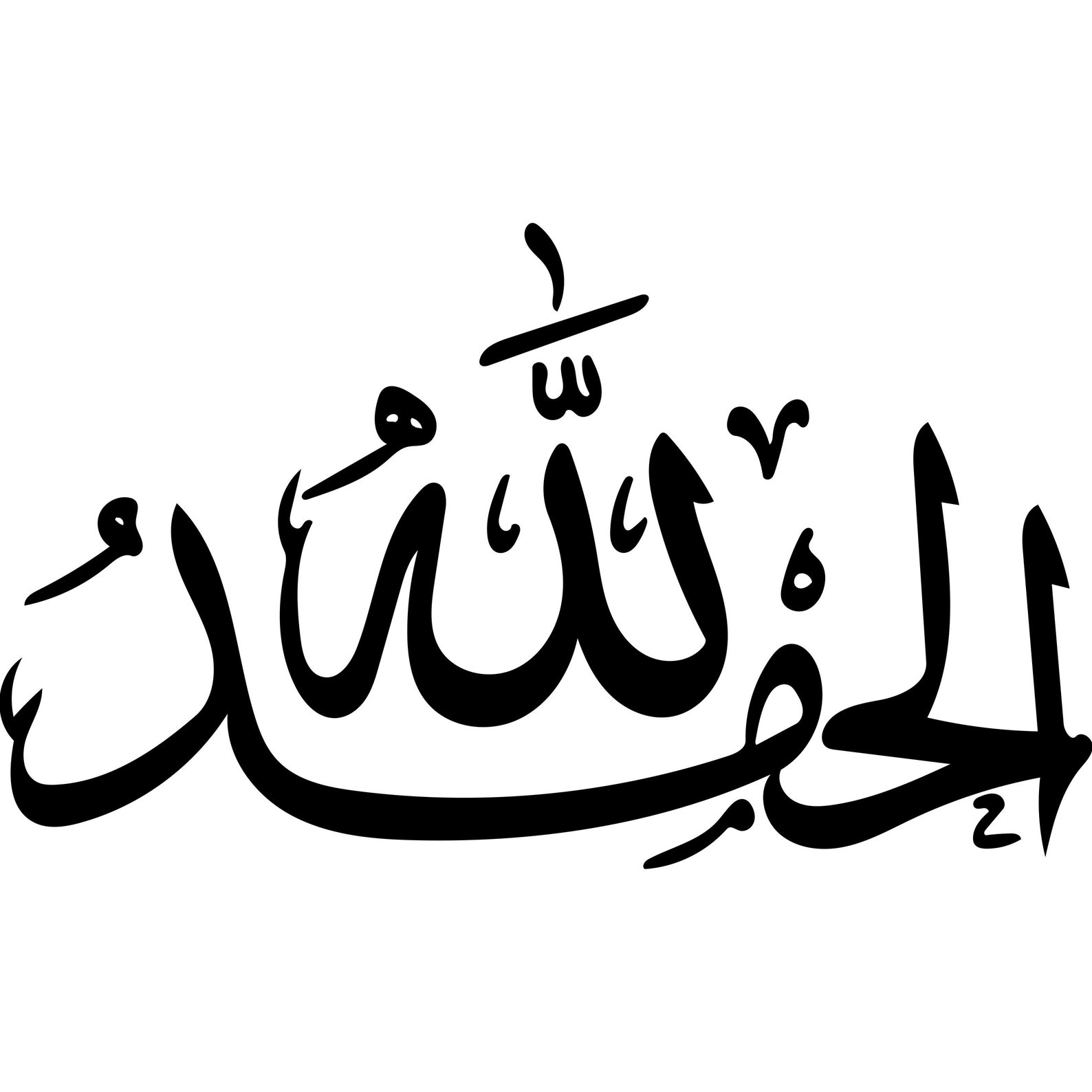 Alhamdulillah SVG PNG PDF Jpegfile arabic islamic | Etsy