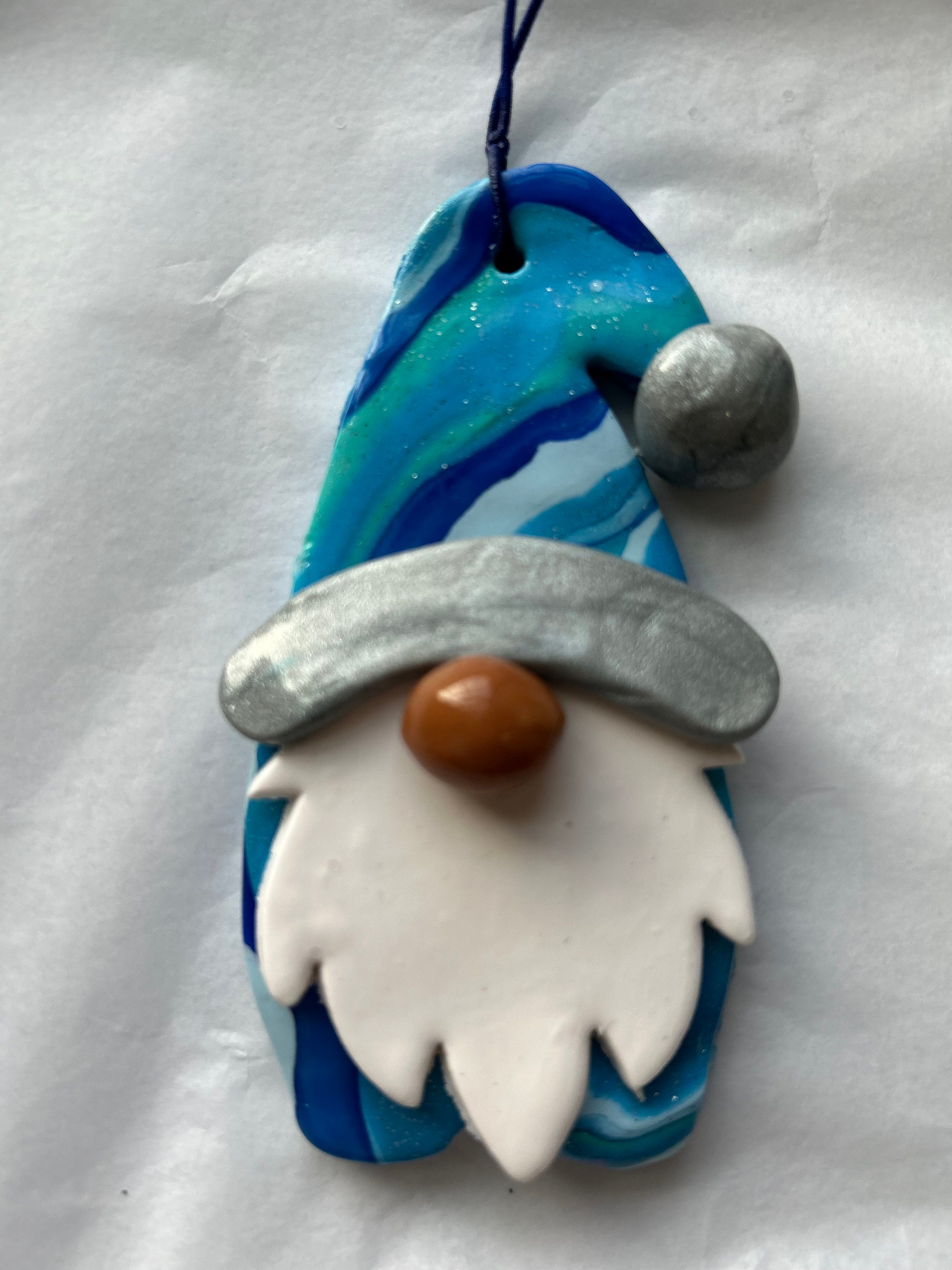 Personalized Clay Christmas Gnome Ornament Etsy