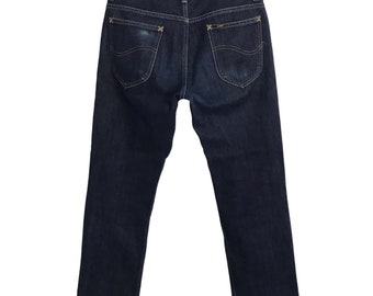 Vintage Lee Rider Japan indigo denim jeans broek rits rechte pijp past maat 27 28 Streetwear merk E180
