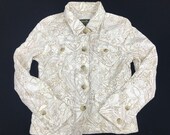 Vintage Eddie Bauer Double Pockets Classic Floral Paisley All Over Button Down Shirt Streetwear Inspired Designer Fits Size S M i858