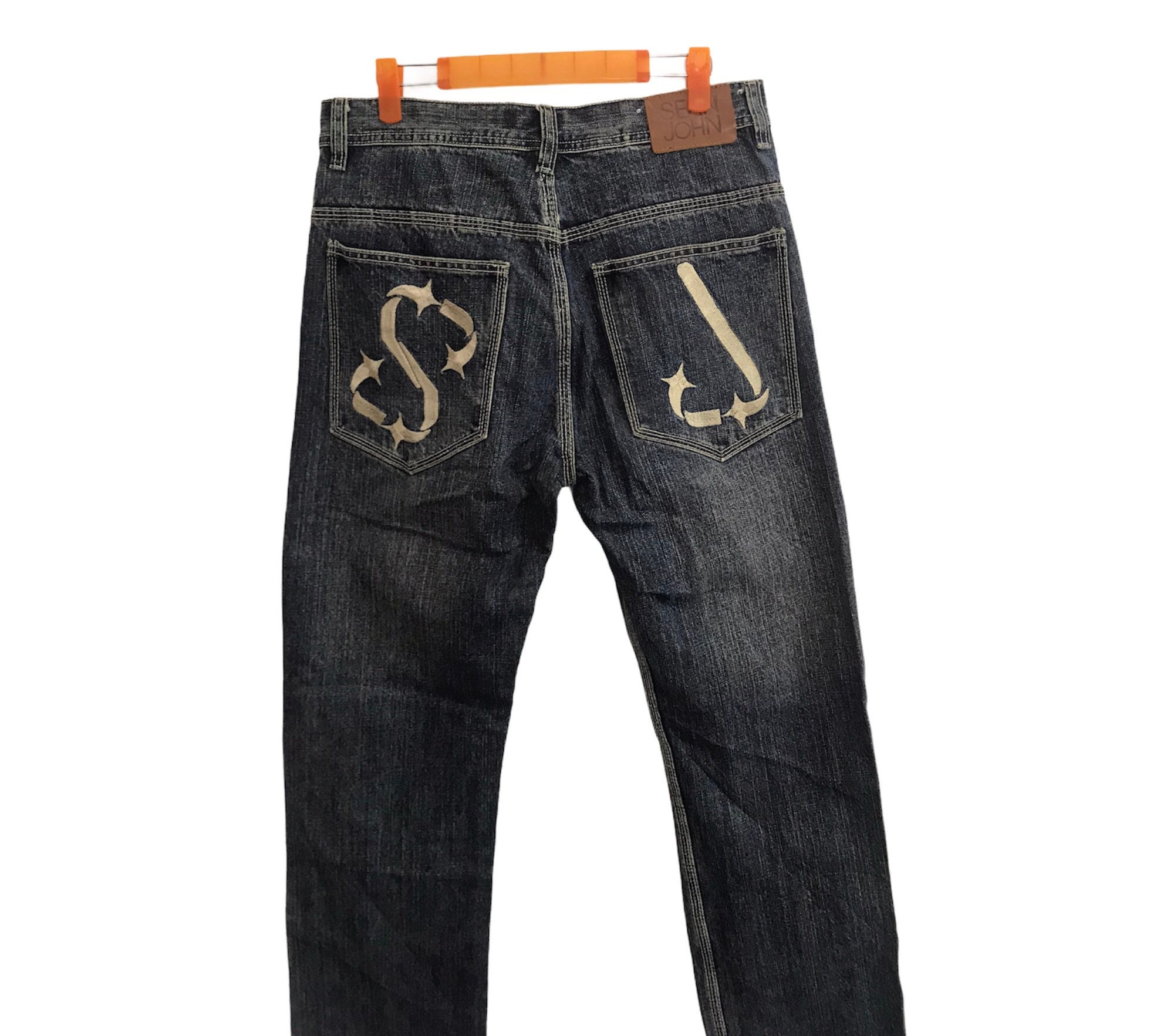 Vintage Sean John Embroidery Logo Denim Jeans Pants