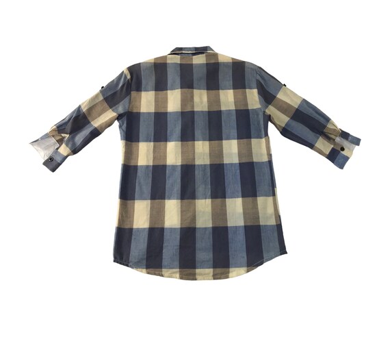 Vintage YS Homme Yohji Yamamoto Flannel Shirt But… - image 2