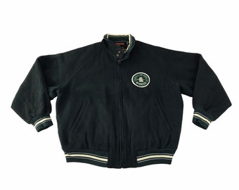 Vintage 90s Mcgregor Sportwear Simple Varsity Jacket Wool With