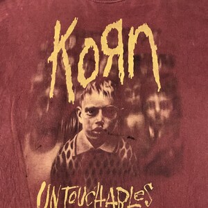 Korn Untouchables 20th anniversary shirt from a