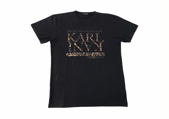Vintage Style Karl Kani Brooklyn Cheetah Printed Design Tee T