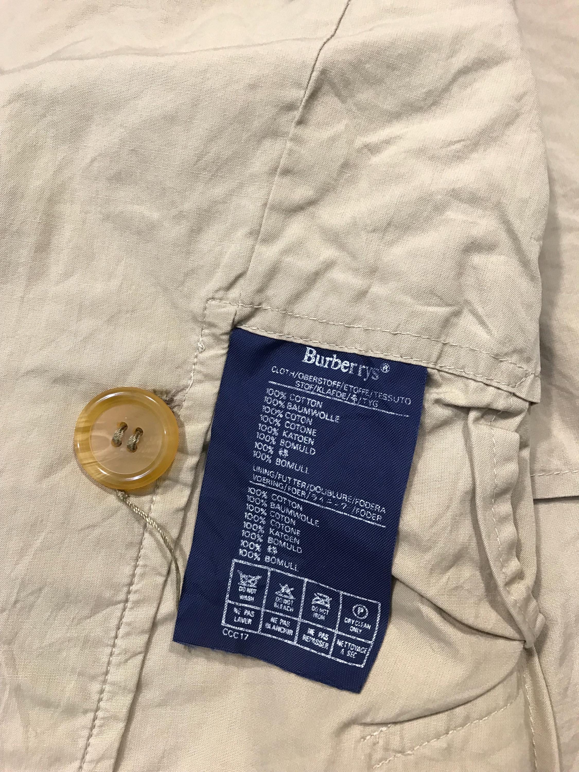 Vintage 90s Burberrys London for Maruzen Tokyo Trench Coat Jacket