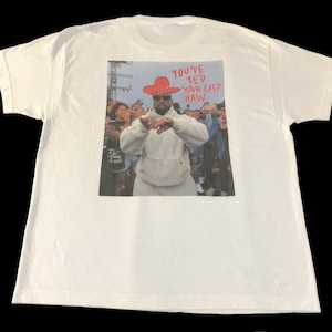 Hype Ghost Cowboy Kanye West Ghost Town Promo Duży ekran nadrukowany T-shirt T-shirt inspirowany projektantem Unisex Ubrania Streetwear Rozmiar XL YA932j