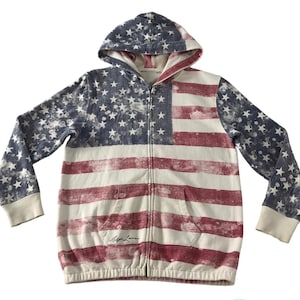 Ralph Lauren 90s Flag Denim Jacket - Etsy