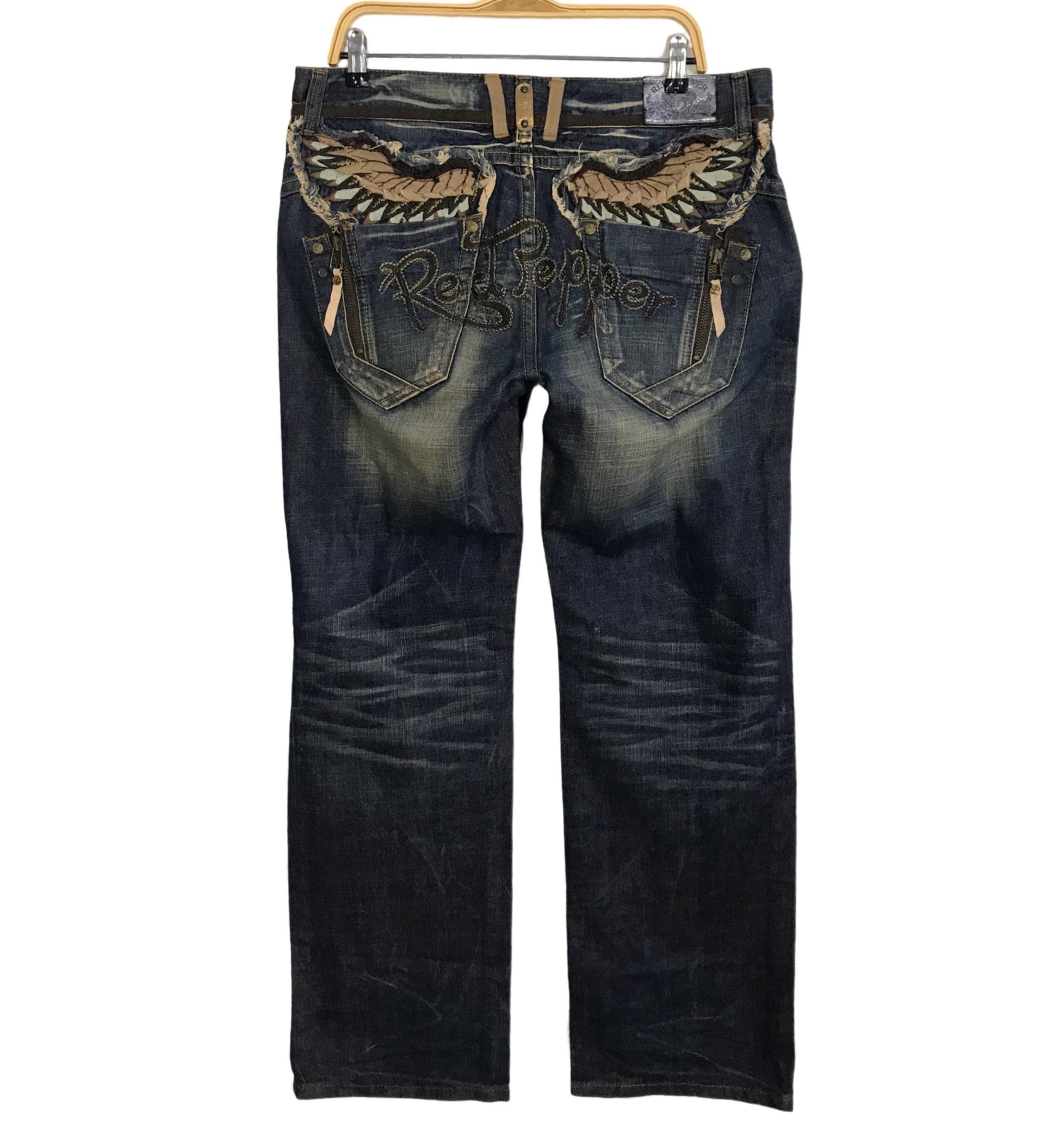 Painted jeans anime - Etsy 日本