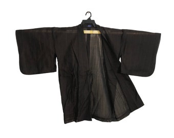 Happi Kimono Homme Japonais – Veste Haori Cardigan Été Printemps, Style Traditionnel Légèrement Oversize