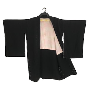 ¡¡¡Mega Venta!!! Vintage japonés tradicional Noragi Kimono Haori Hanten Jinbei Cárdigan japonés Happi Chaqueta Tamaño XL Diseño liso YA568
