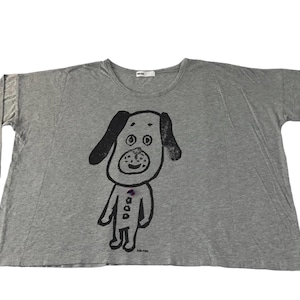 Vintage Japanese Brand Issey Miyake Ne-net Dog Logo Longsleeve Printed Tee T-shirt Unisex Wear Streetwear Inspired Designer Fits Size E278