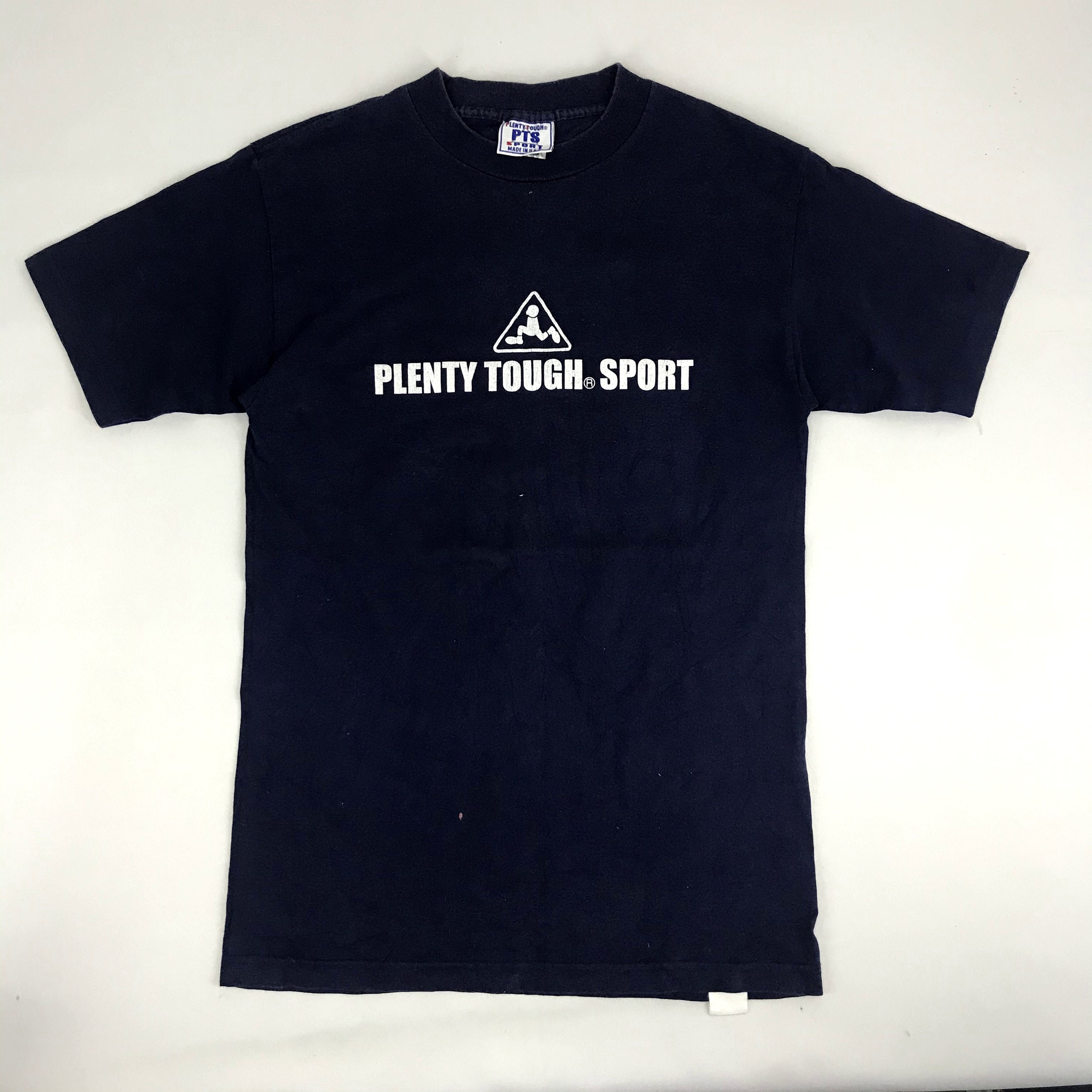 Vintage 90s Plenty Tough Sport PTS Usw Big Logo Tee T-shirt