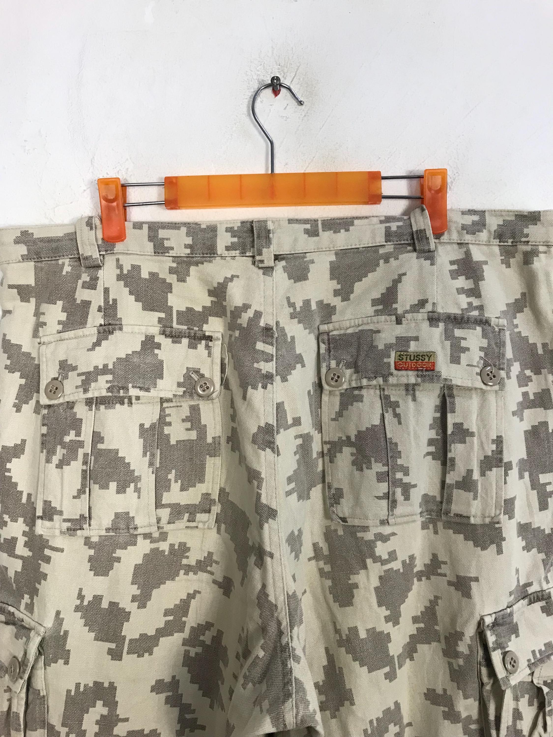 old stussy 迷彩 パンツ made in USA Vintage Stussy USA Outdoor Camo Pant Tactical Cargo Worker