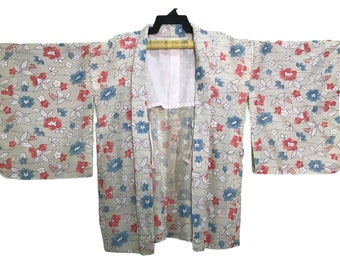 ¡¡¡Mega Venta!!! Vintage Noragi Kimono Hanten Jinbei Japonés Haori Happi Chaqueta Tomesode Patrón B1008