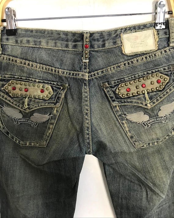 Vintage Robin Robin's Jeans California Distressed Spike Art