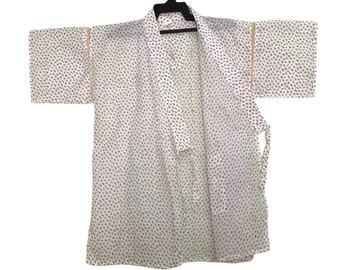 ¡¡¡Mega Venta!!! Vintage Noragi Kimono Hanten Jinbei Japonés Haori Happi Chaqueta Tomesode Algodón B1022