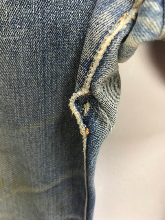 L2B 70s ボロ SCOVILL vintage Vintage 70s Corduroy Pants 32x34 Blue Scovill Zipper Retro