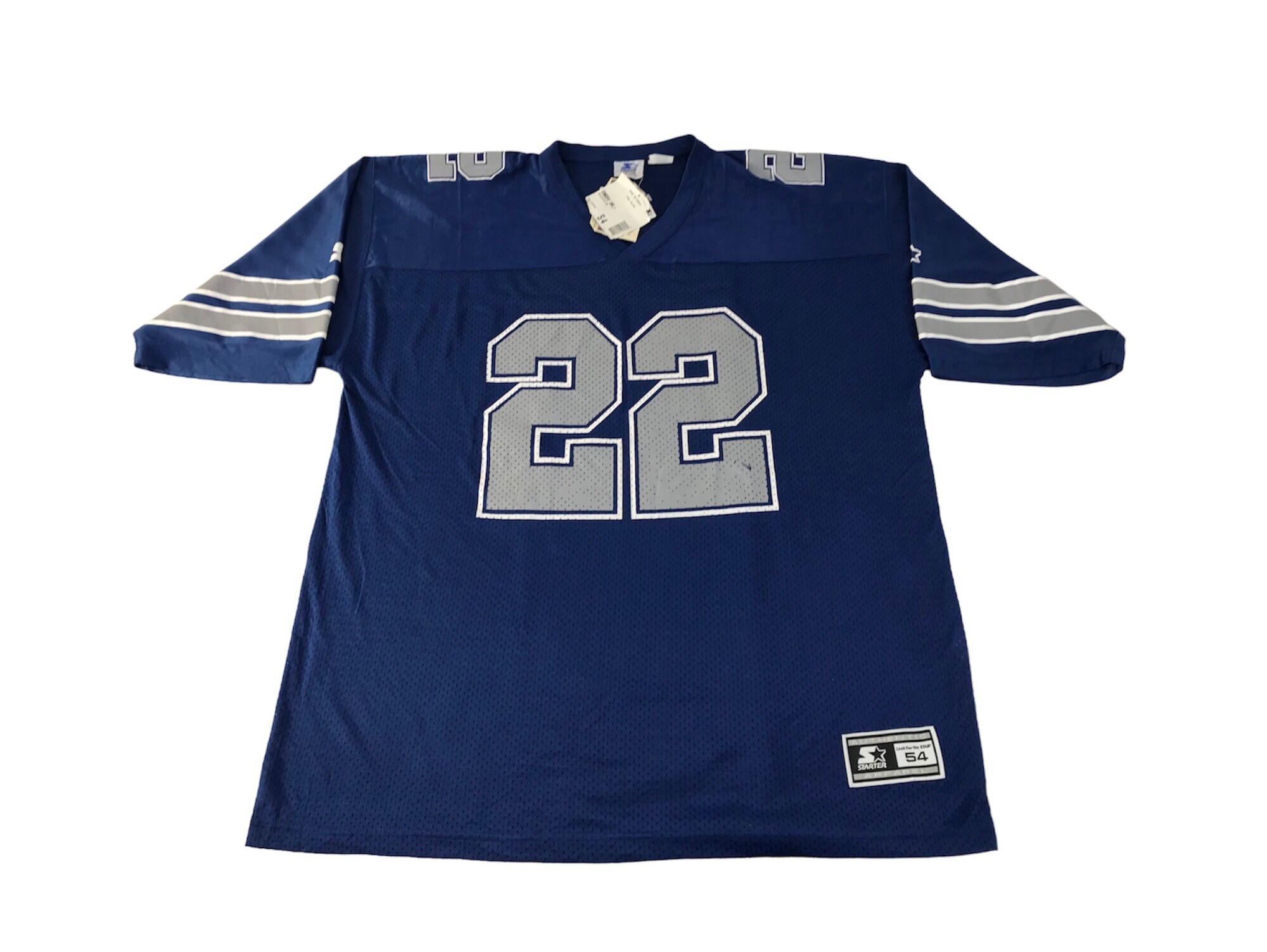Starters NFL Players Emmith Smith 22 Dallas Cowboys Jerseys V Neck