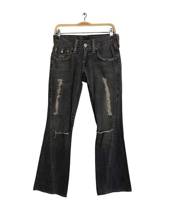 Vintage Tear True Religion Section 803 Flap Pocket Design Zipper