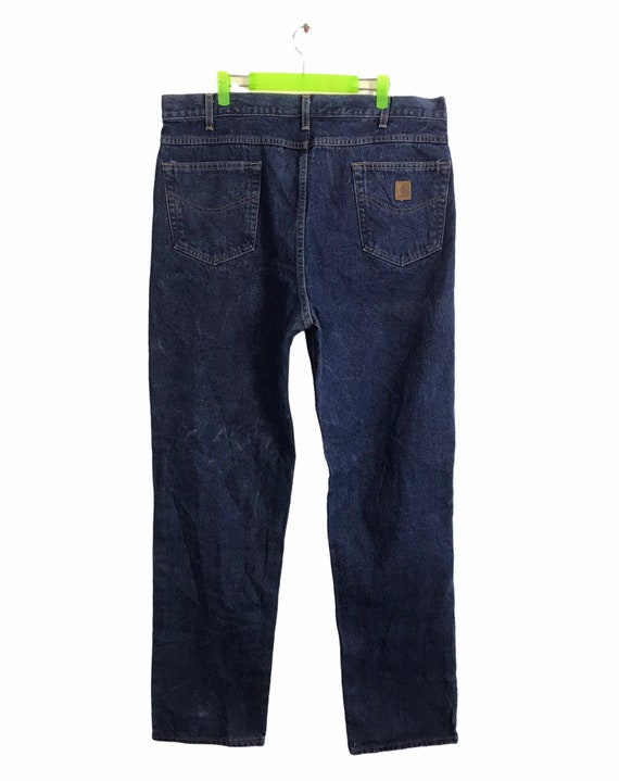 Buy Vintage Carhartt Relaxed Fit Workwear Indigo Denim Jeans 