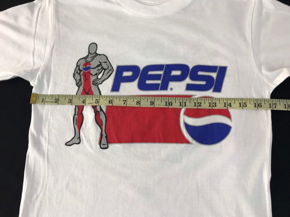 Vintage Pepsi Man by Pepsi Big Logo Printed Tee T-shirt Classic