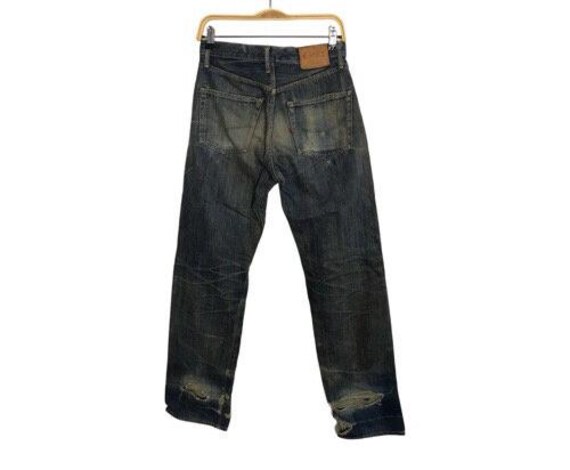 VINTAGE INDIGO TURNED UPジーンズ vintage indigo turned up jeans