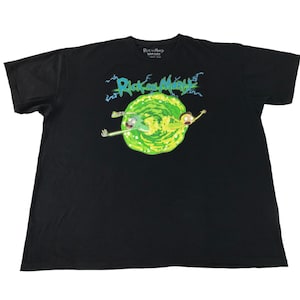 Vintage Style Rick & Morty Animated Sitcom Futurism Printed Tee T-shirt Inspired Designer Unisex Wear Fits Size XXL R192