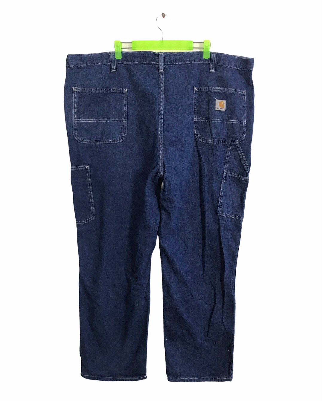 Vintage Carhartt Carpenter Workwear Indigo Denim Jeans Zipper