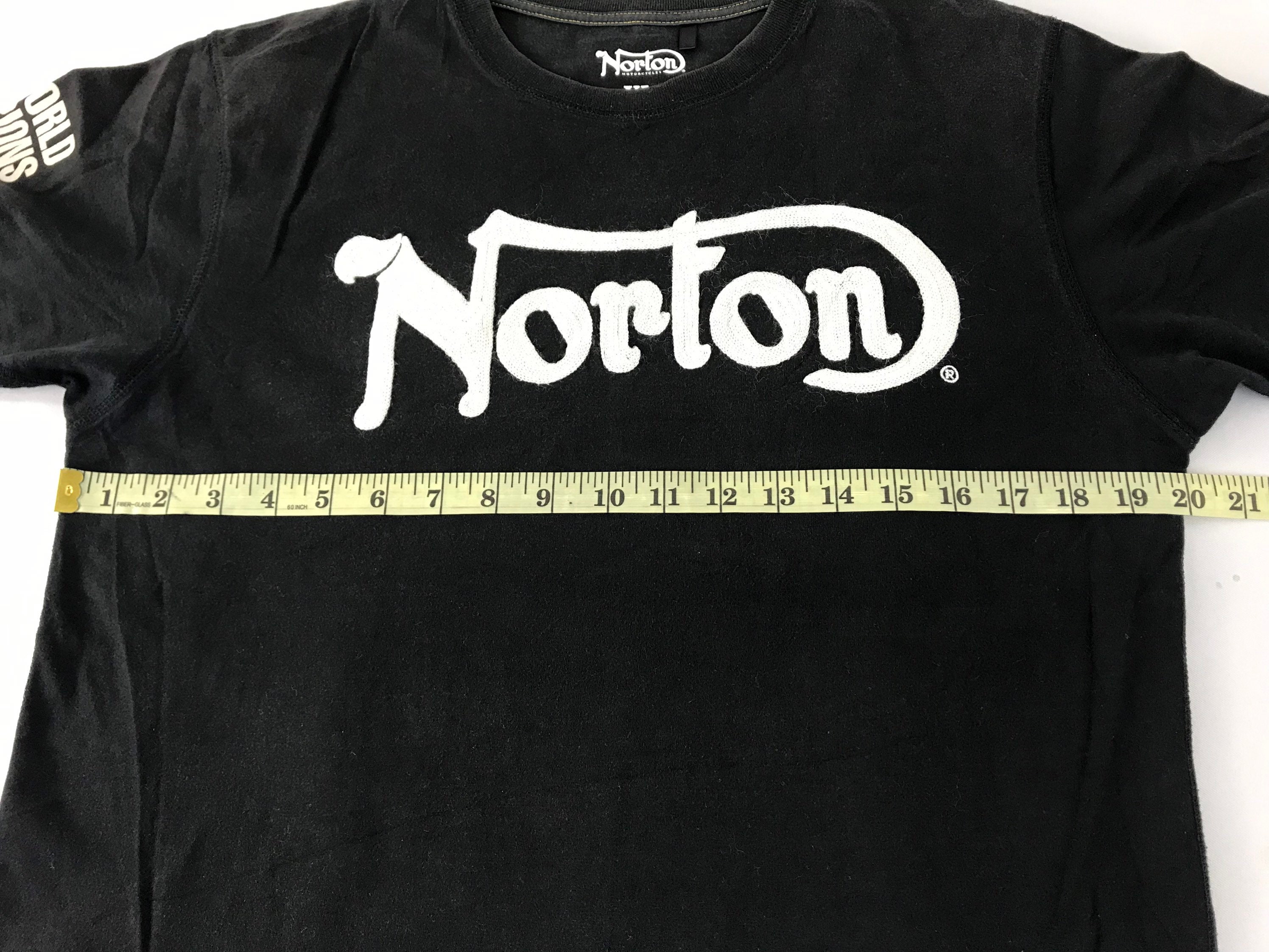 80s Norton ビンテージ英車Tシャツ ノートン染み込みプリント USA製 