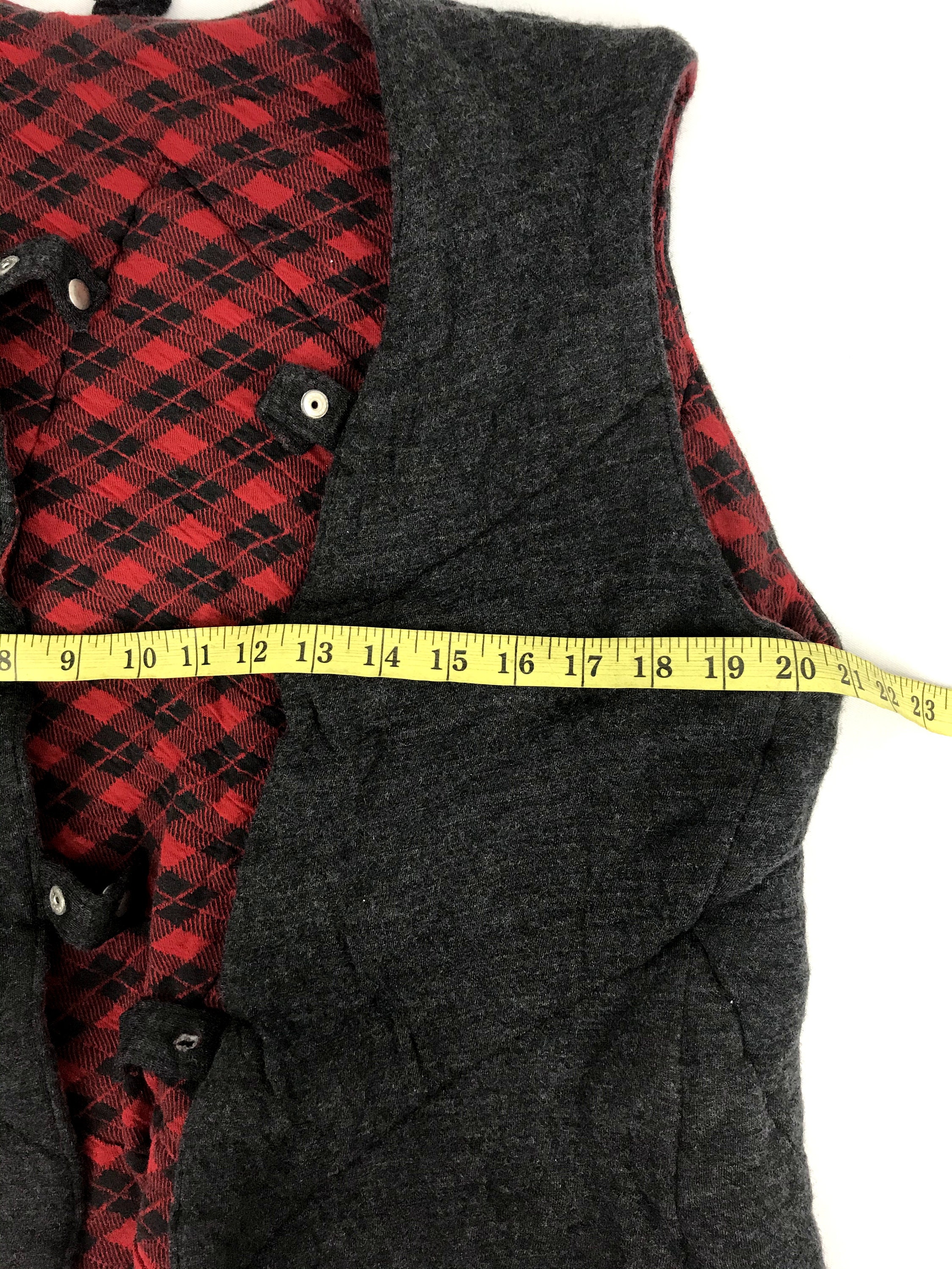 Vintage 90s Y's Yohji Yamamoto Aspesi Vest Inner Plaid Check