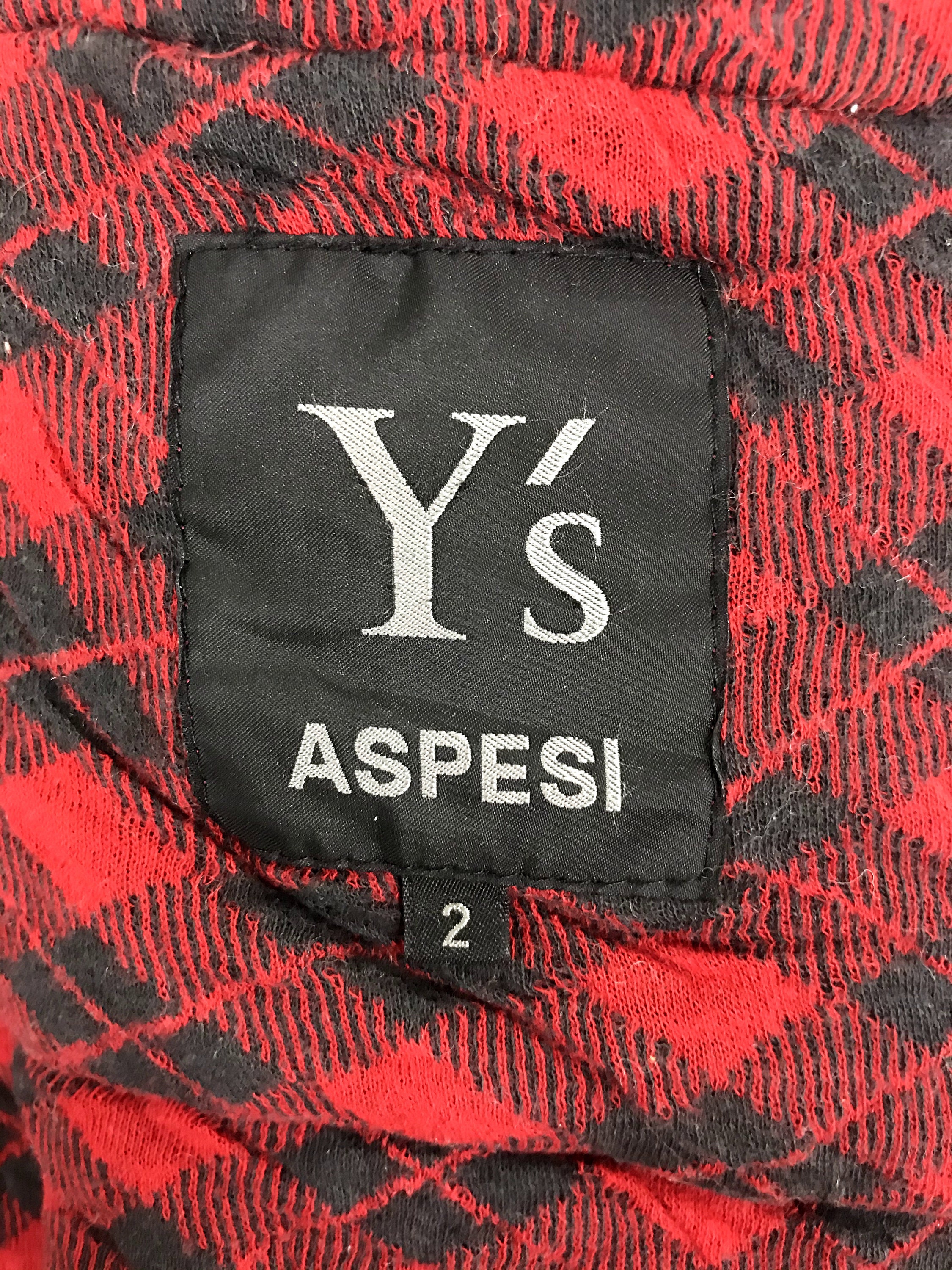 Vintage 90s Y's Yohji Yamamoto Aspesi Vest Inner Plaid Check