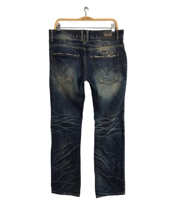 【COLOR iN ID】Log Zipper Pocket Denim 52294 Color2(Light Indigo) Front zipper Straight 5 pocket Slim
