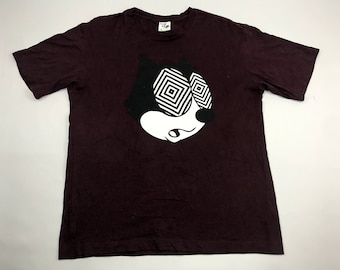 Camiseta de animación Felix The Cat Cartoon Network Dream Works, ropa de calle de diseñador inspirada en la marca, se adapta a L i028