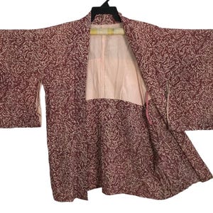 Kimono Japanese Traditional Noragi Kimono Haori Hanten Jinbei Japanese Cardigan Happi Jacket Fits size L Abstract Design YA695
