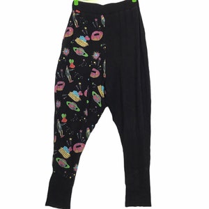 Vintage Funk Obst Japan Marke Schlafen Jogger Hose Pop Patchwork Passt Größe 25-30 Dehnbar Inspiriert Designer Streetwear Marke i383