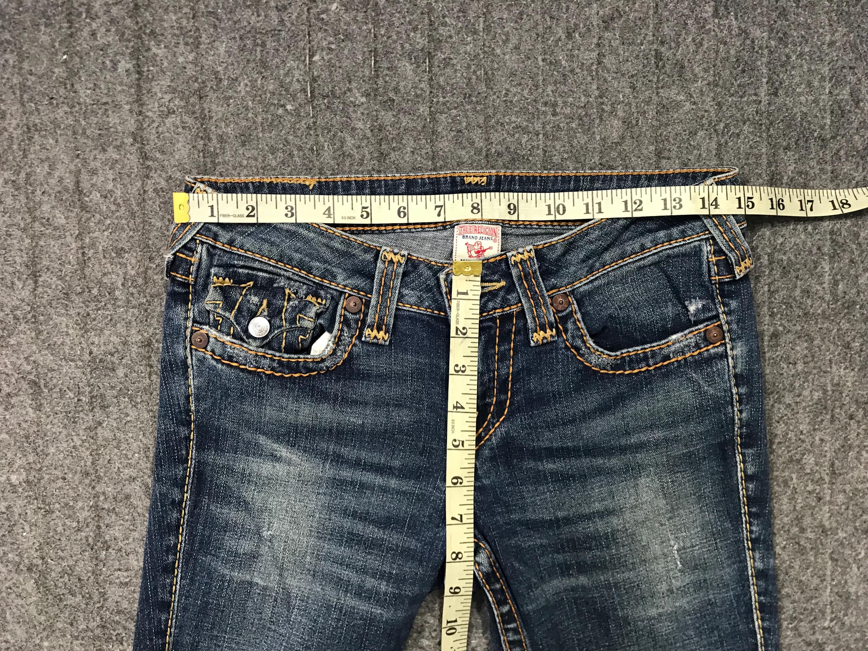 Vintage True Religion Usa Flap Pocket Design Zipper Indigo Denim