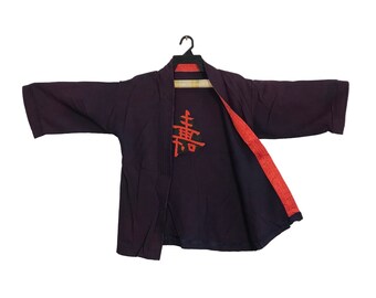 Mega promoção!!! Kimono Japonês Tradicional Noragi Kimono Haori Hanten Jinbei Cardigan Japonês Happi Jaqueta XL Liso YA651