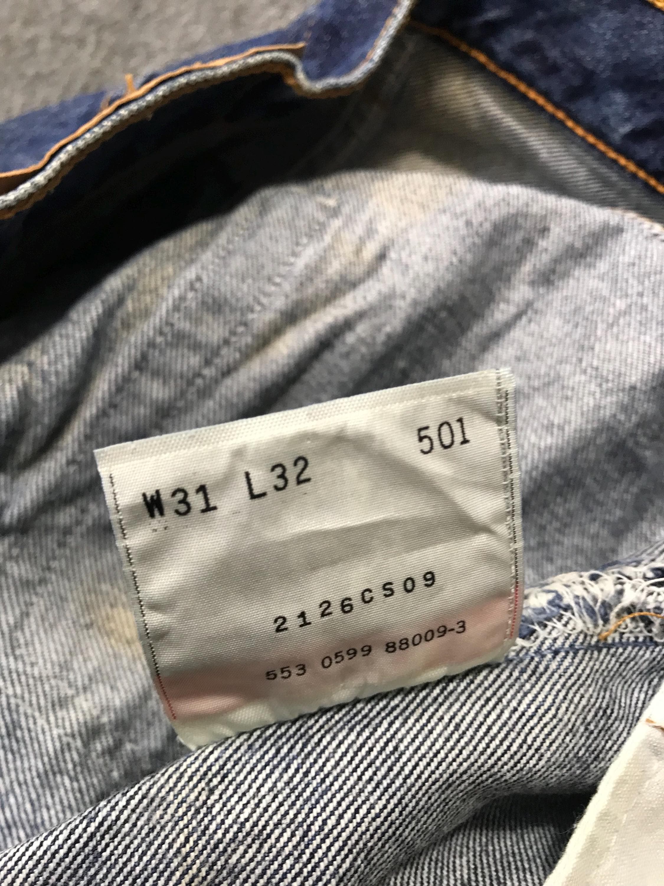 Vintage 90s Levi's Strauss Lot 501 Indigo Denim Jeans Pants Vintage 90s Levi's Strauss Lot 501 Indigo Denim Jeans Pants
